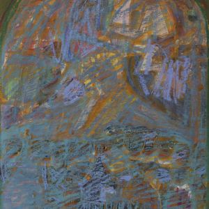 Sofia Ines Musumano Maestà acrilico e pastelli su tela 41.5cm x56cm gennaio 2018