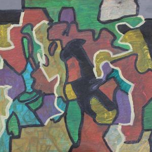 Sofia Ines Musumano Puzzle Tecnica mista acrilico su tela e matite cm44x35 febbraio 2018