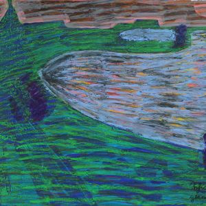 Sofia Ines Musumano Riflessi sul lago Acrilici Penna Pastelli ad olio cm49x64 gennaio2020