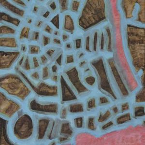 Sofia Ines Musumano Vista sui canali matite e acrilici su tela cm27x54 gennaio 2018